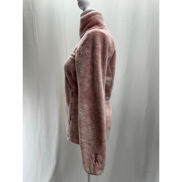 North Face Pink Plush Fleece Jacket XS - Picture 3 of 7